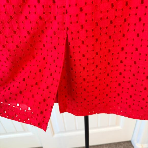 New York & Company Pink Textured Skirt Size 6 NWT Back Zip Slit - Picture 3 of 7